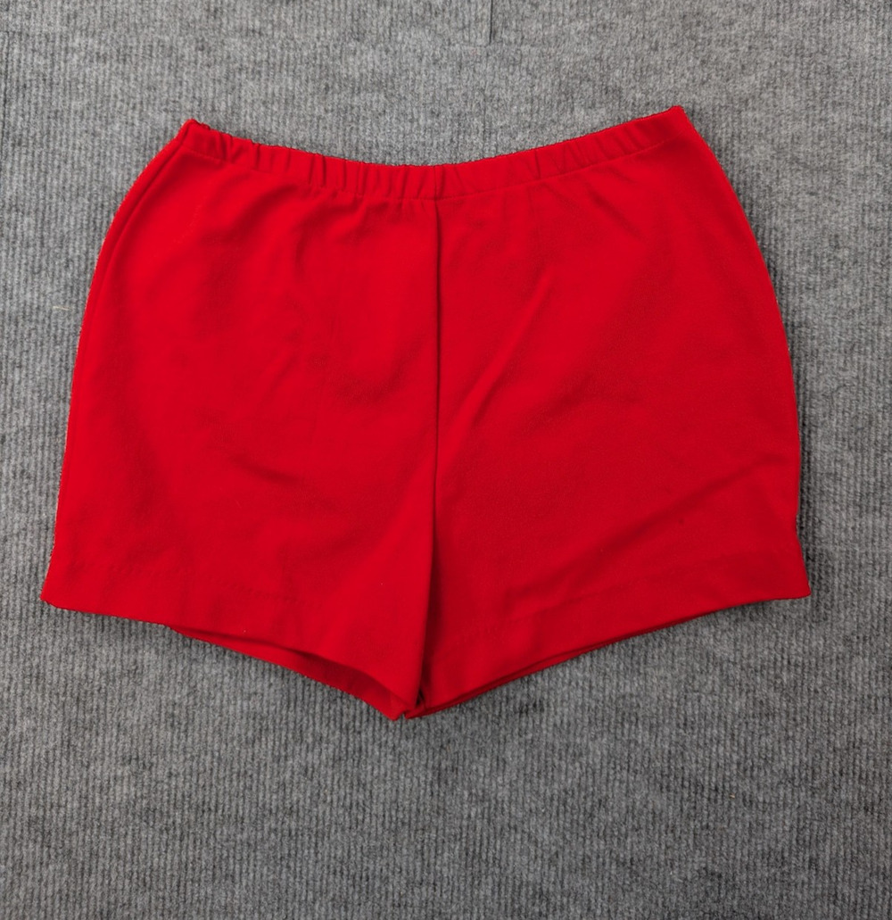 Vintage Russell Athletic Shorts Womens 8 Athletic Hot Pants Red Pull On 70s USA